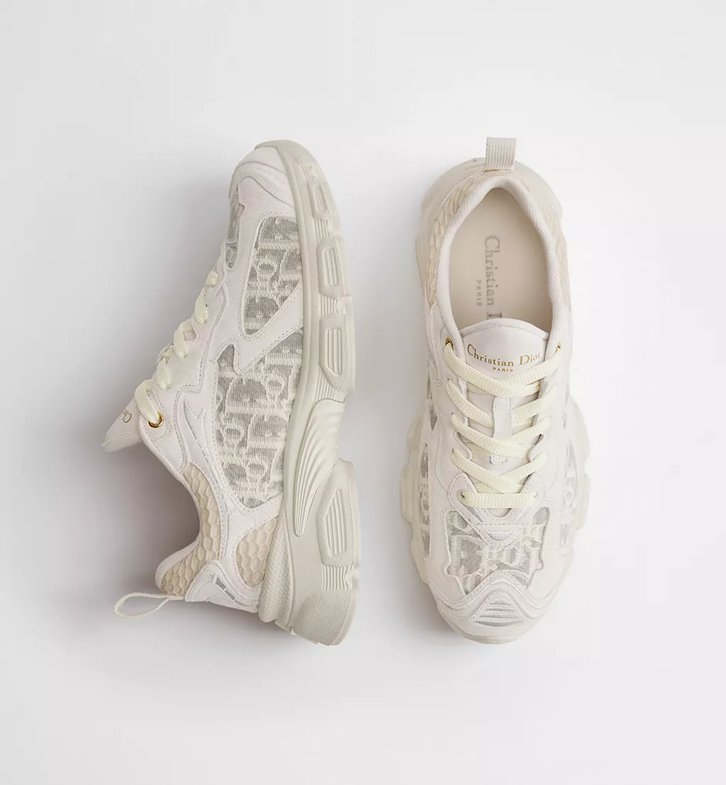 Dior Vibe Sneaker 'Latte' Oblique Jacquard & Suede