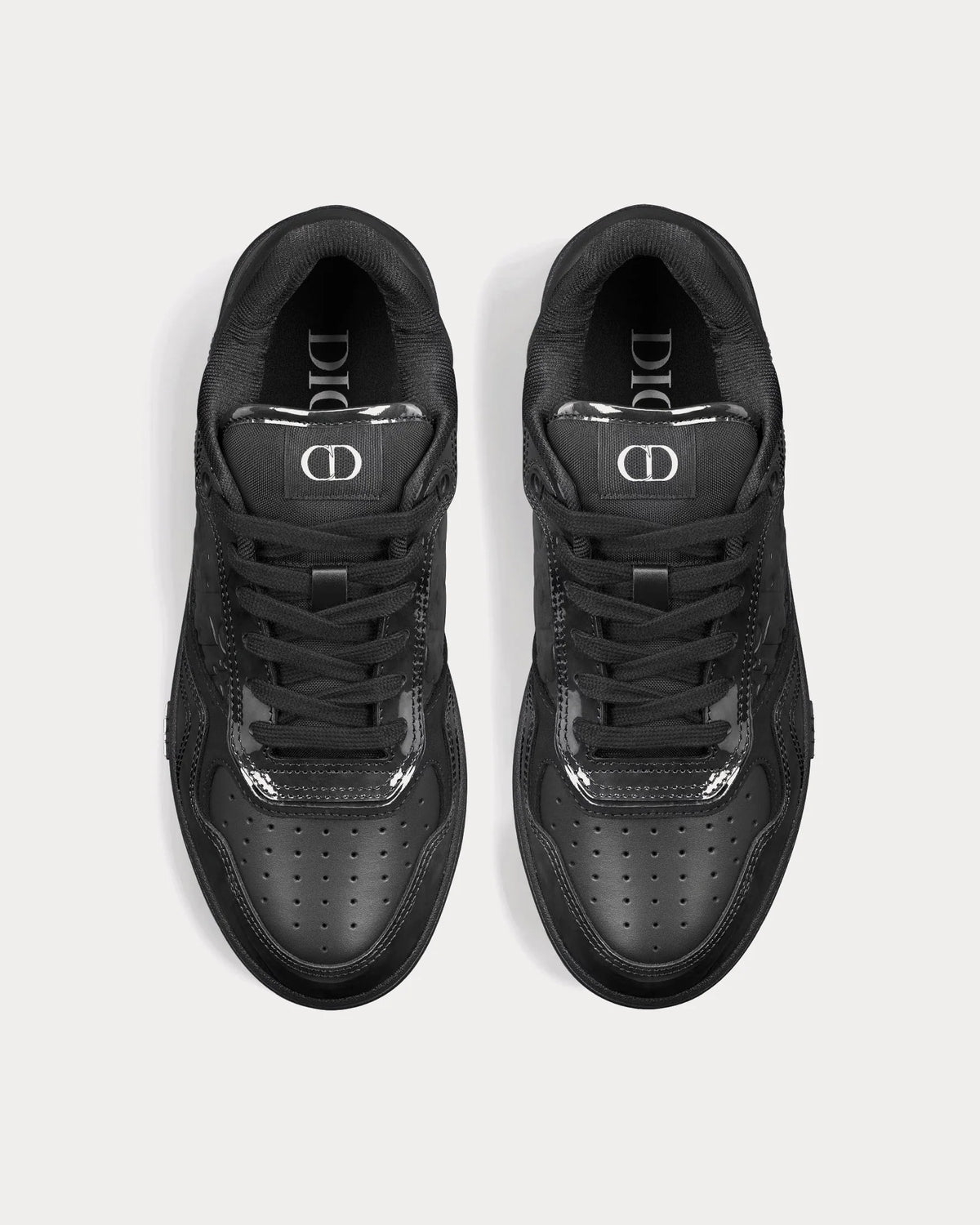 Dior B27 'Triple Black' Patent Calfskin Oblique