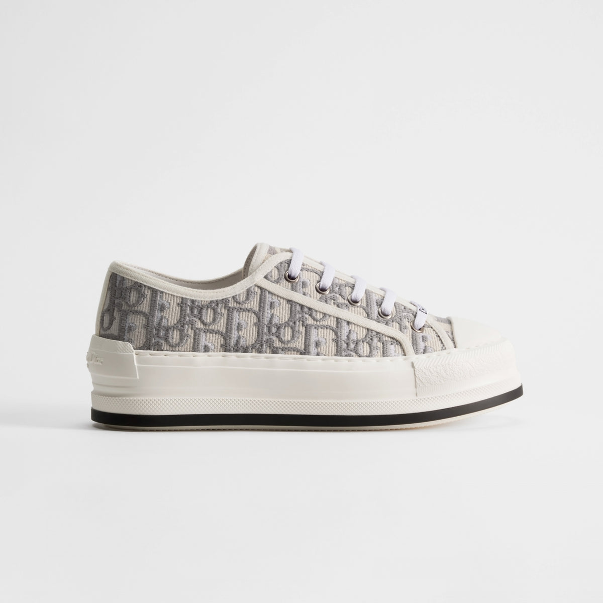 Dior Walk'n'Dior Platform Sneaker 'Stone Gray' Oblique Embroidered Canvas