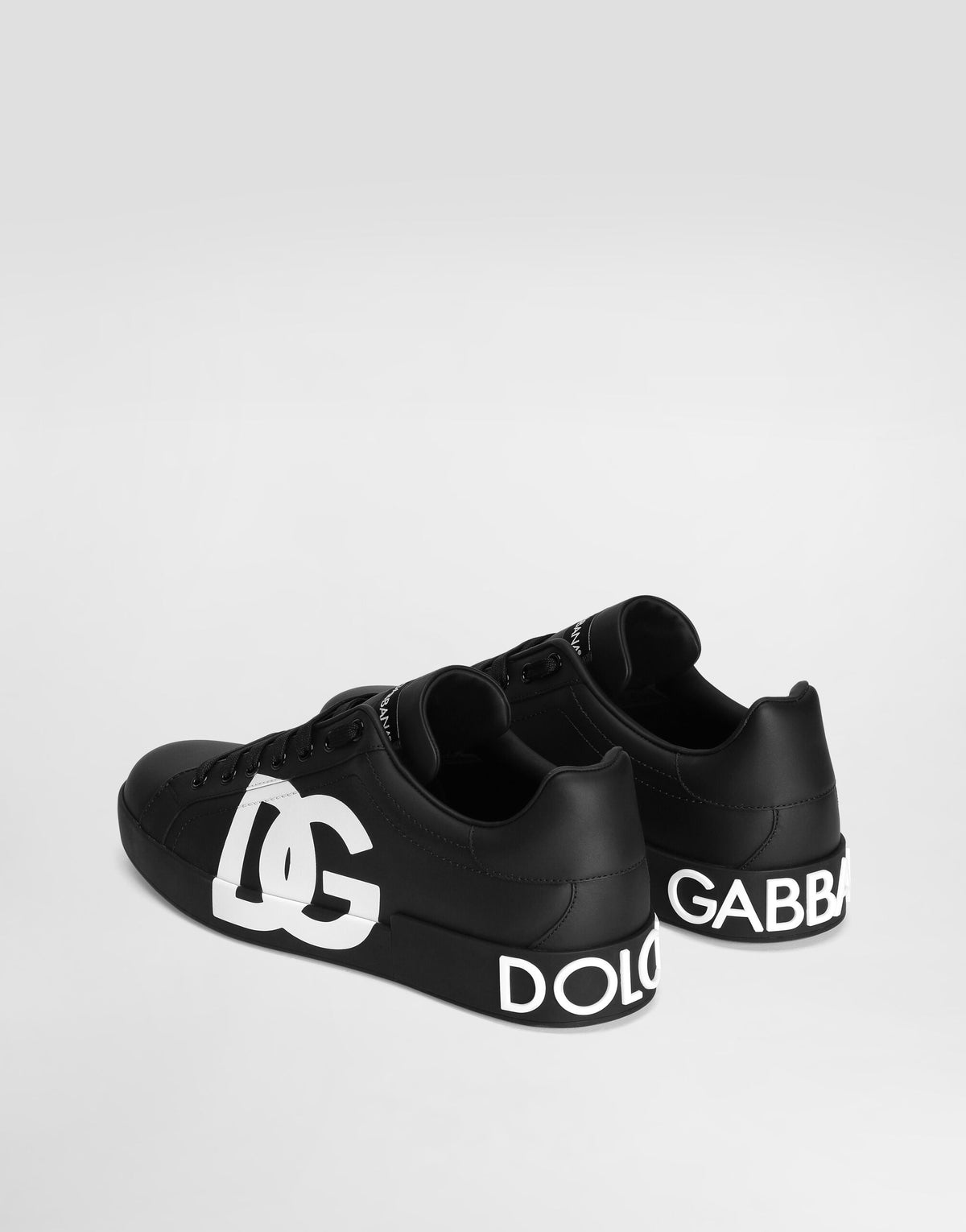 Dolce & Gabbana Portofino Light Calfskin DG Logo Black