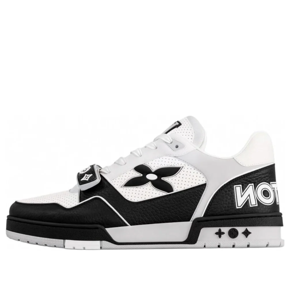 Louis Vuitton LV Trainer White/Black Monogram Strap