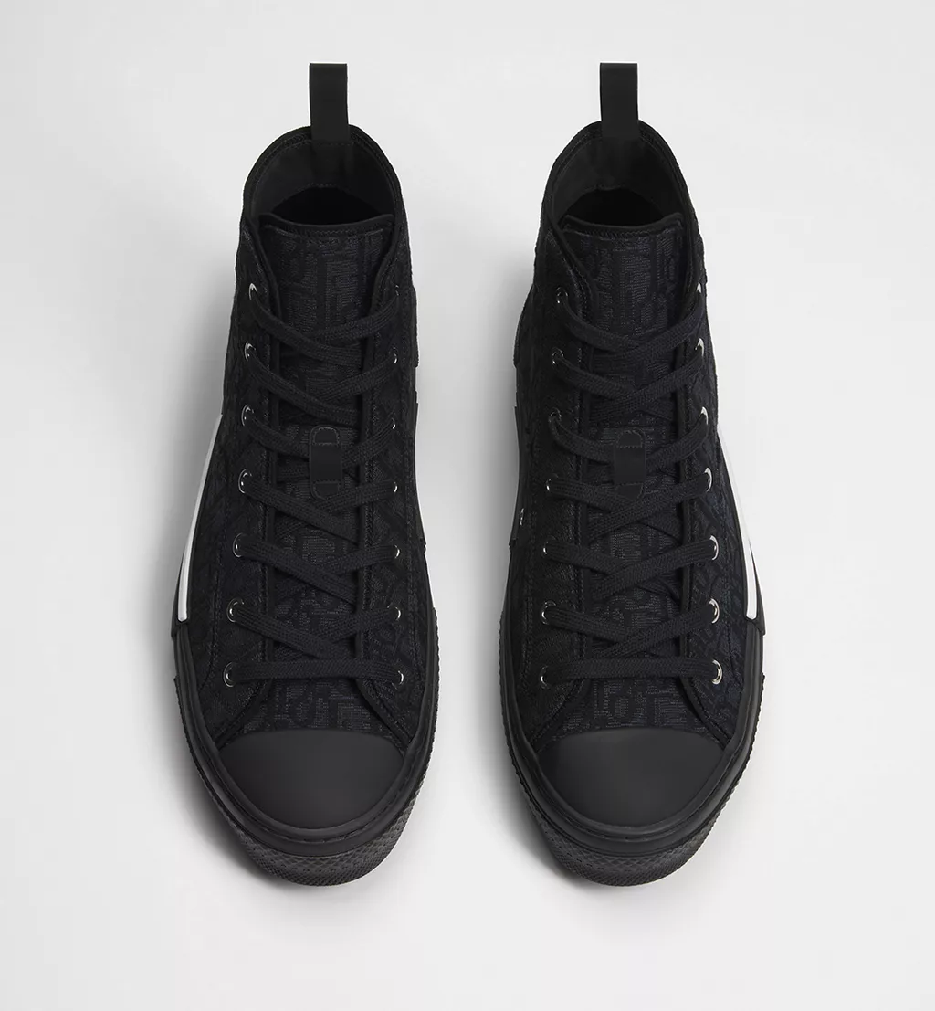 Dior B23 High-Top 'Black' Oblique Jacquard