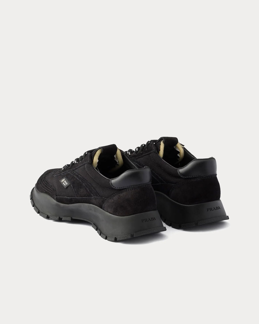 Prada Mesh & Suede Sneaker 'Black'