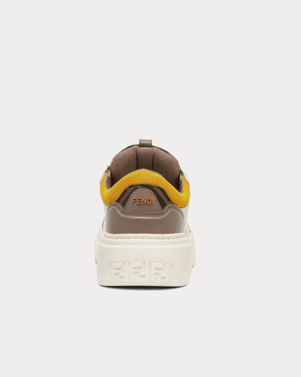 Fendi Force Trainers 'White/Tobacco/Mustard' Men's