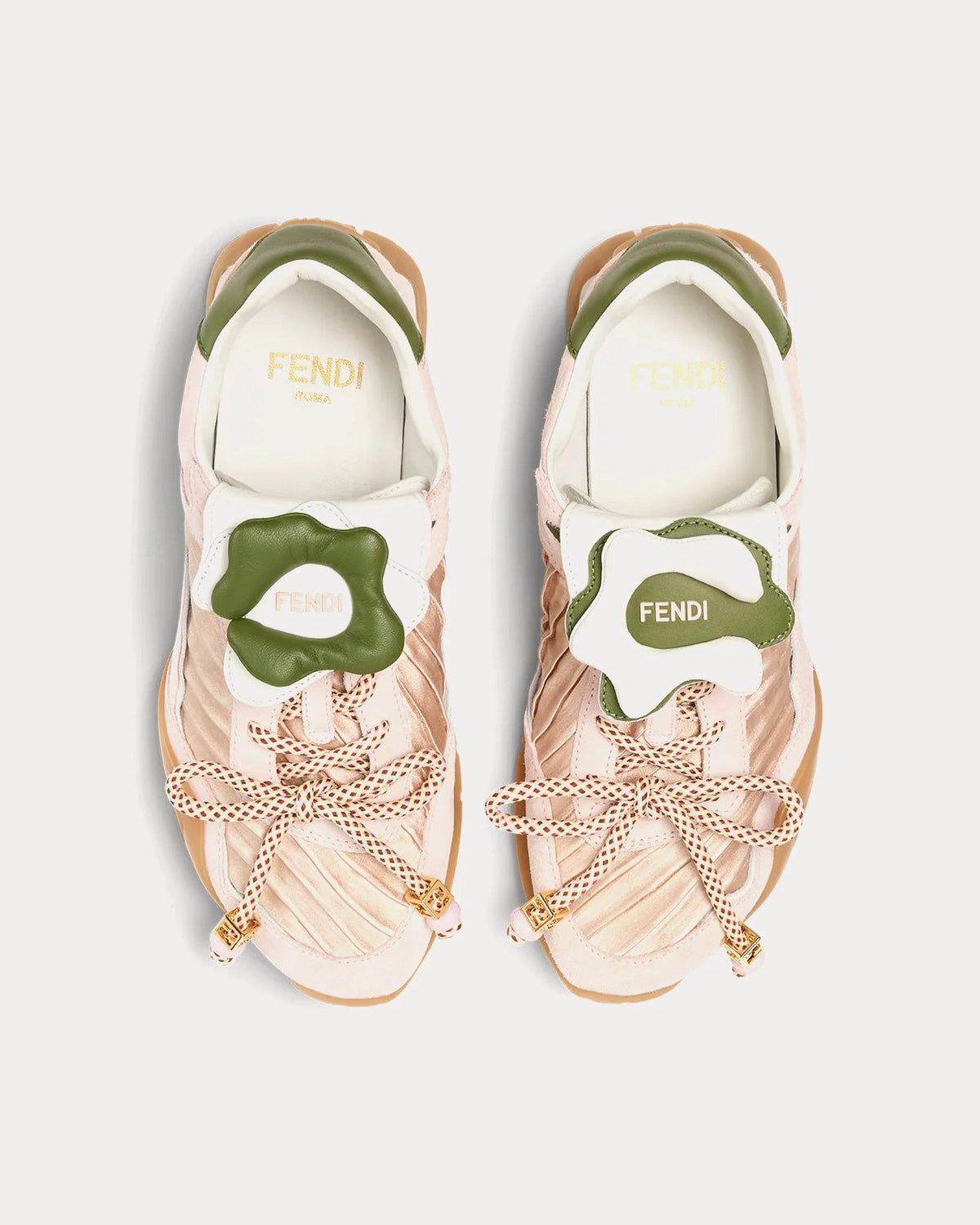 Fendi Wave Pulse Trainers 'Blush/Olive' Women's