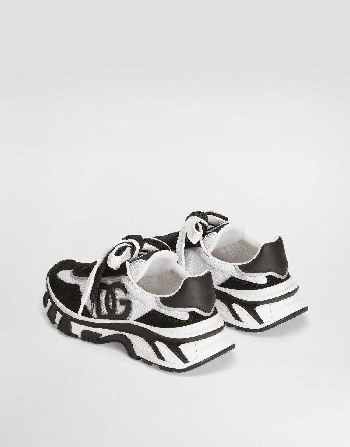 Dolce & Gabbana Air Master Suede Leather Black White