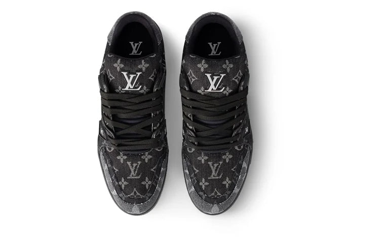 Louis Vuitton LV Trainer Black Monogram Denim