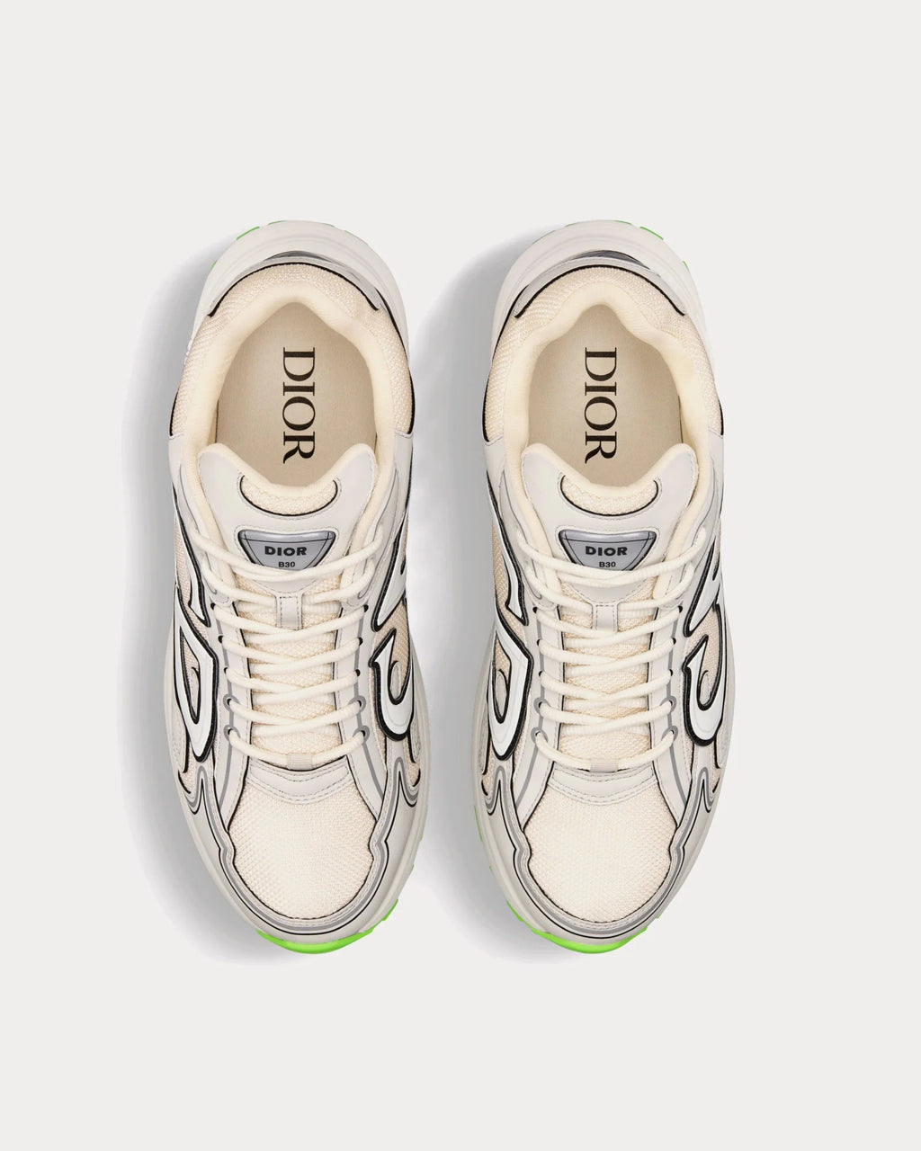 Dior B30 'Cream / Neon Green' Unisex