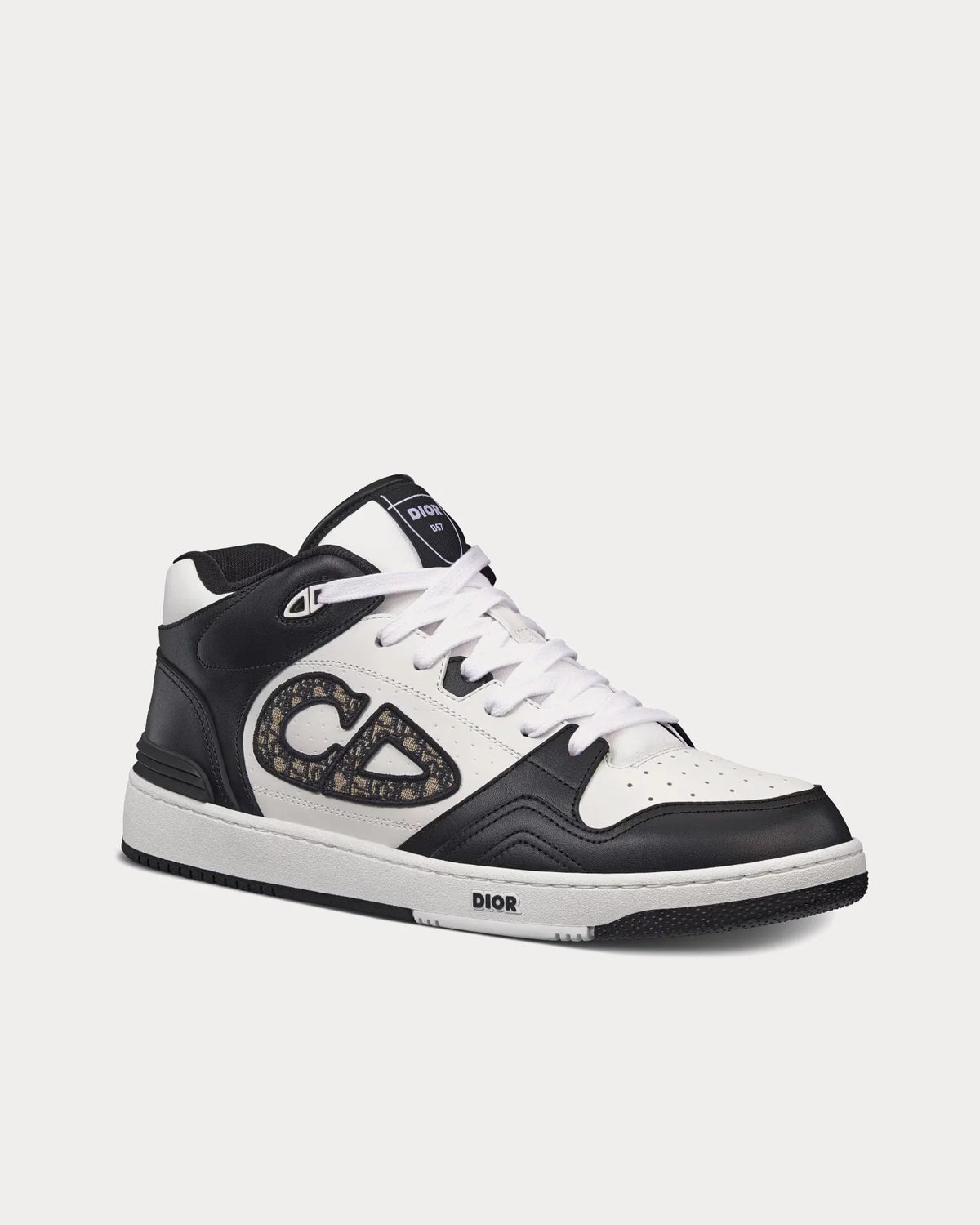 Dior B57 Mid-Top 'Black / White' Oblique Jacquard