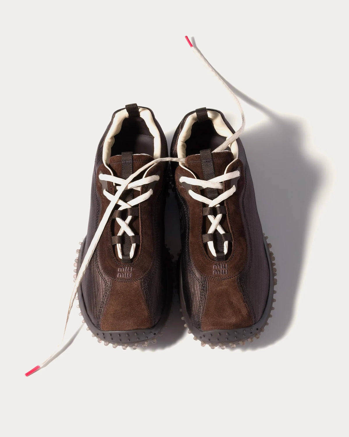 Miu Miu Bubble Sneaker 'Dark Brown' — No Embroidery
