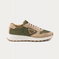 Prada Prax 01 Delavé Suede & Re-Nylon Sneaker 'Ecru/Military'