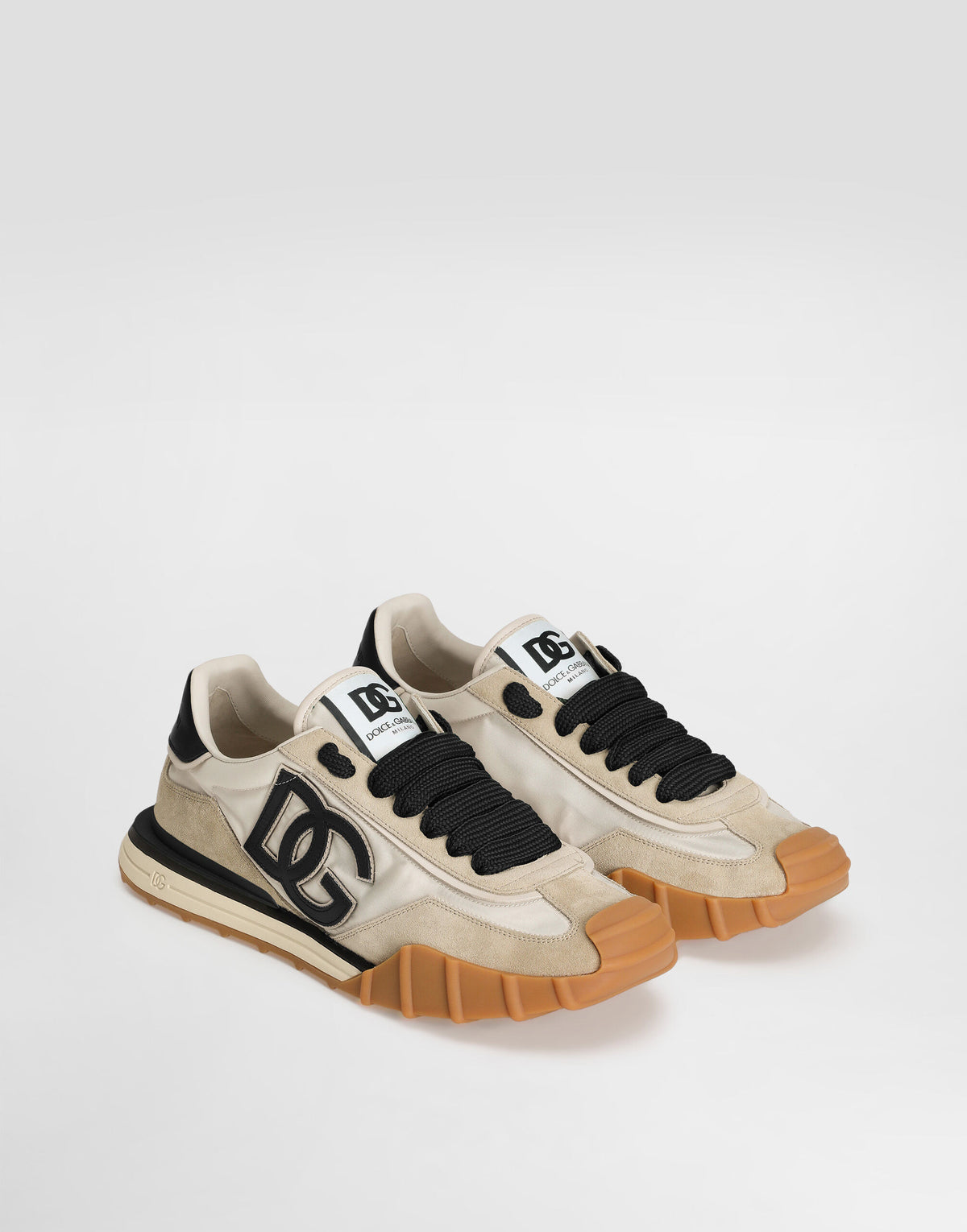 Dolce & Gabbana Miami Nylon Suede Beige