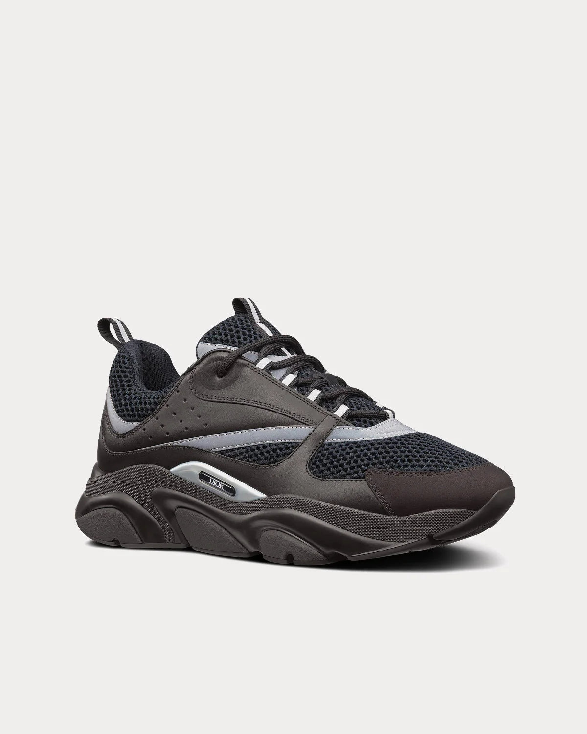 Dior B22 'Black / Silver' Technical Mesh Calfskin