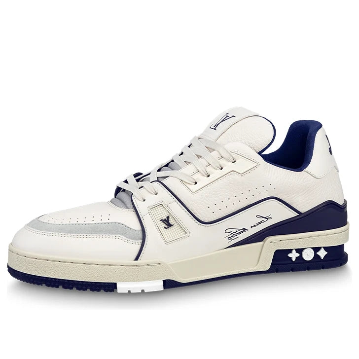 Louis Vuitton LV Trainer #54 Sneaker in White and Navy