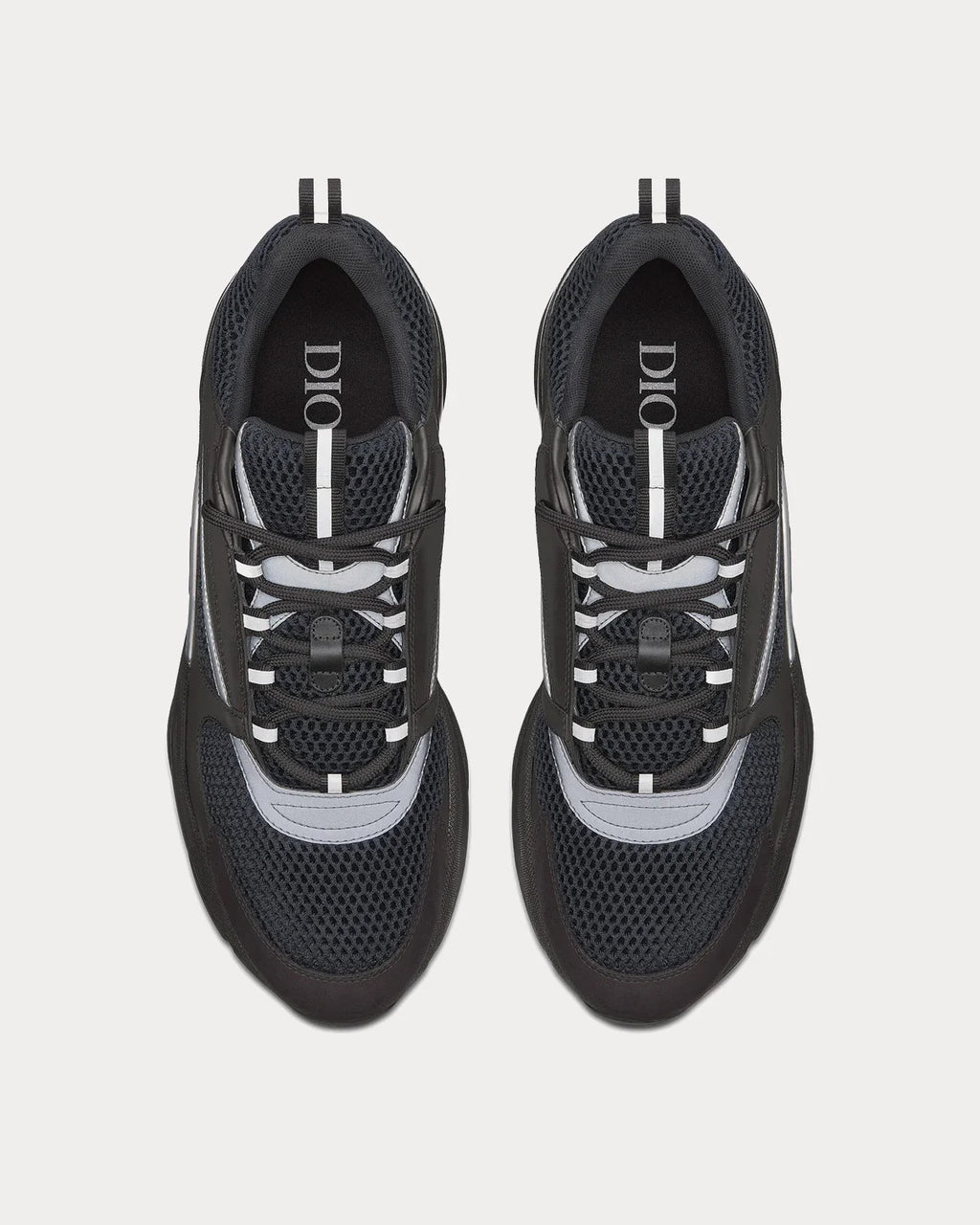 Dior B22 'Black / Silver' Technical Mesh Calfskin