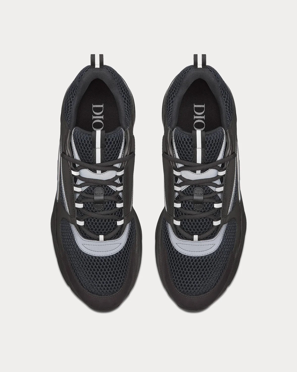 Dior B22 'Black / Silver' Technical Mesh Calfskin