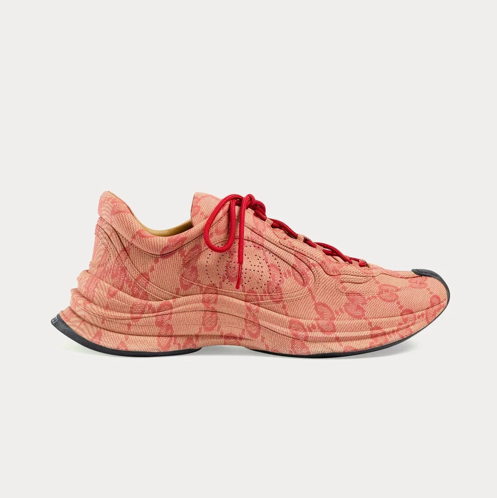 Gucci Run Sneaker 'Beige/Hibiscus Red'