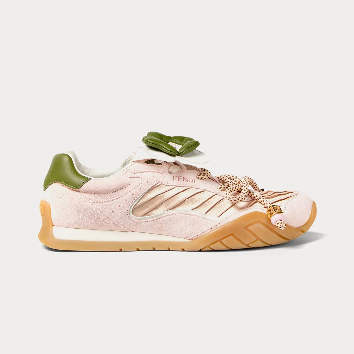 Fendi Wave Pulse Trainers 'Blush/Olive' Women's