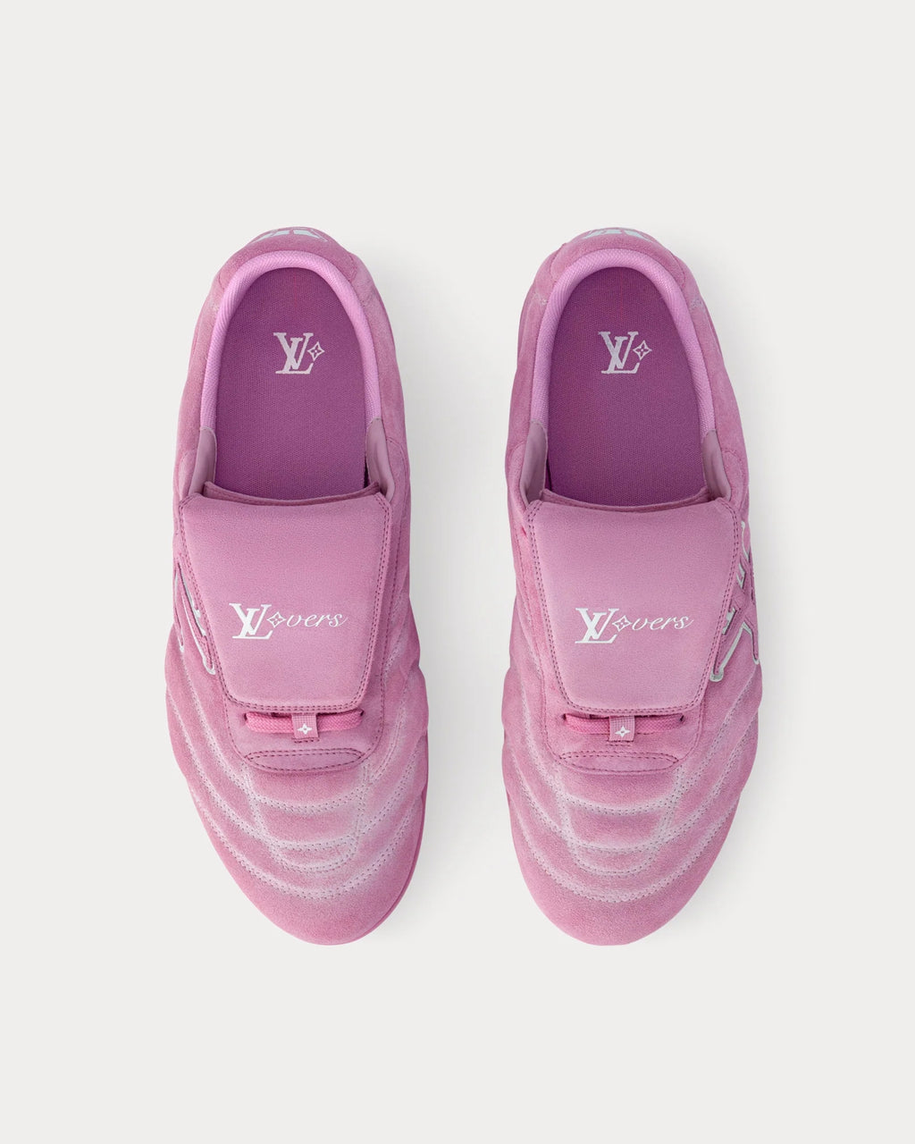 Louis Vuitton LV Footprint Soccer Trainer Rose