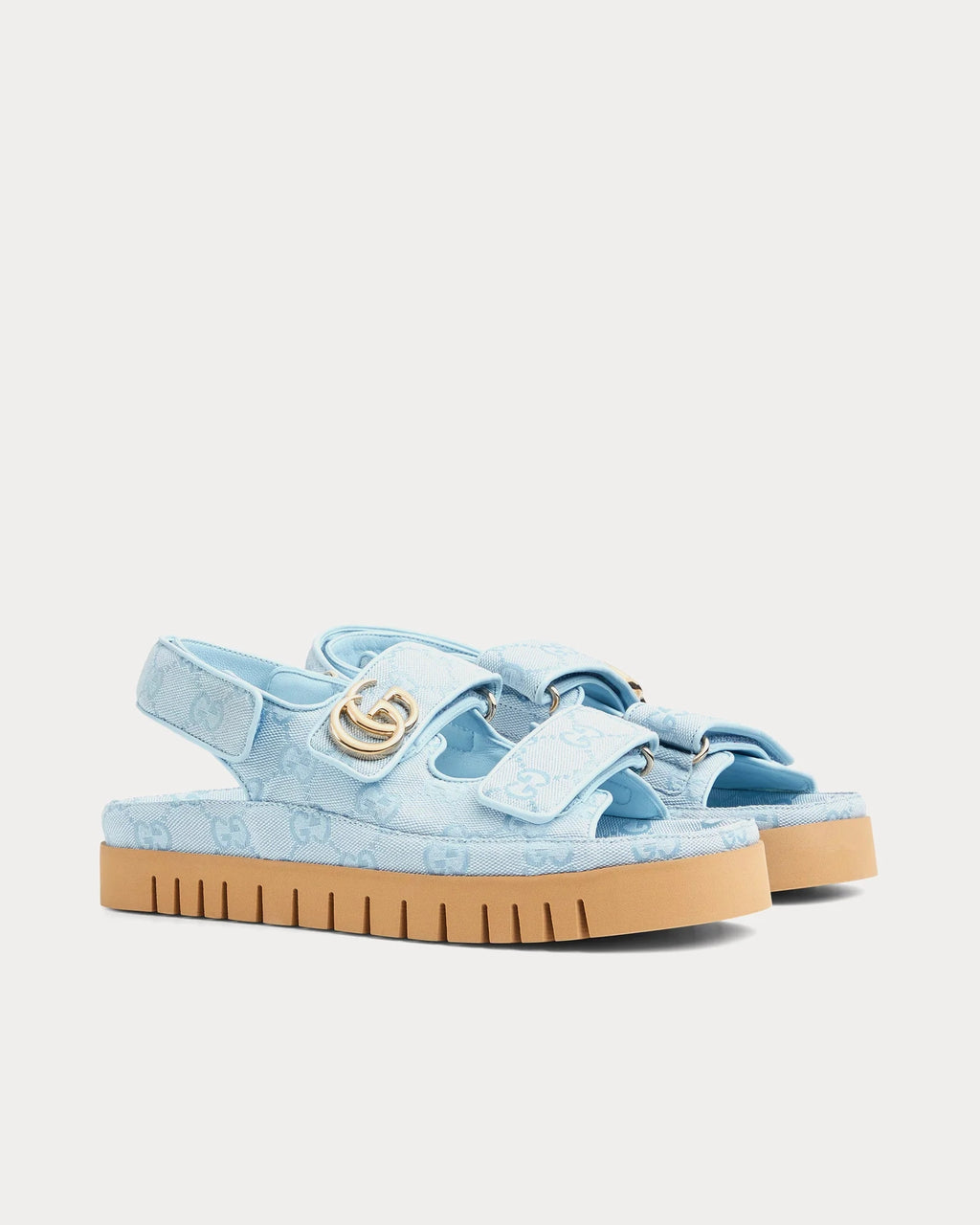 Gucci Double G Sandal 'Light Blue GG Denim'