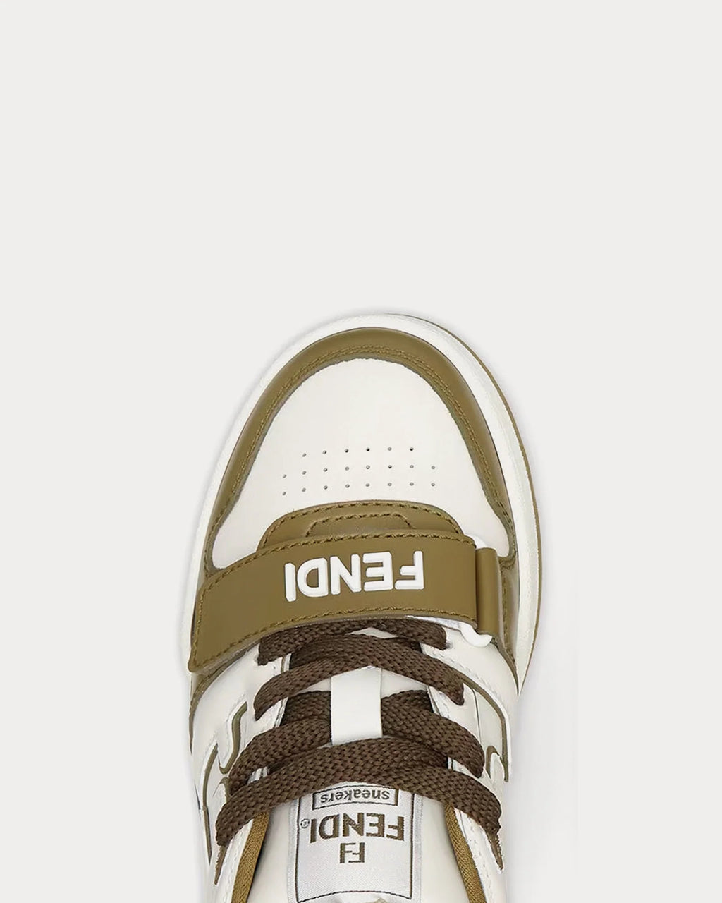 Fendi Match Trainers 'White/Olive' Unisex