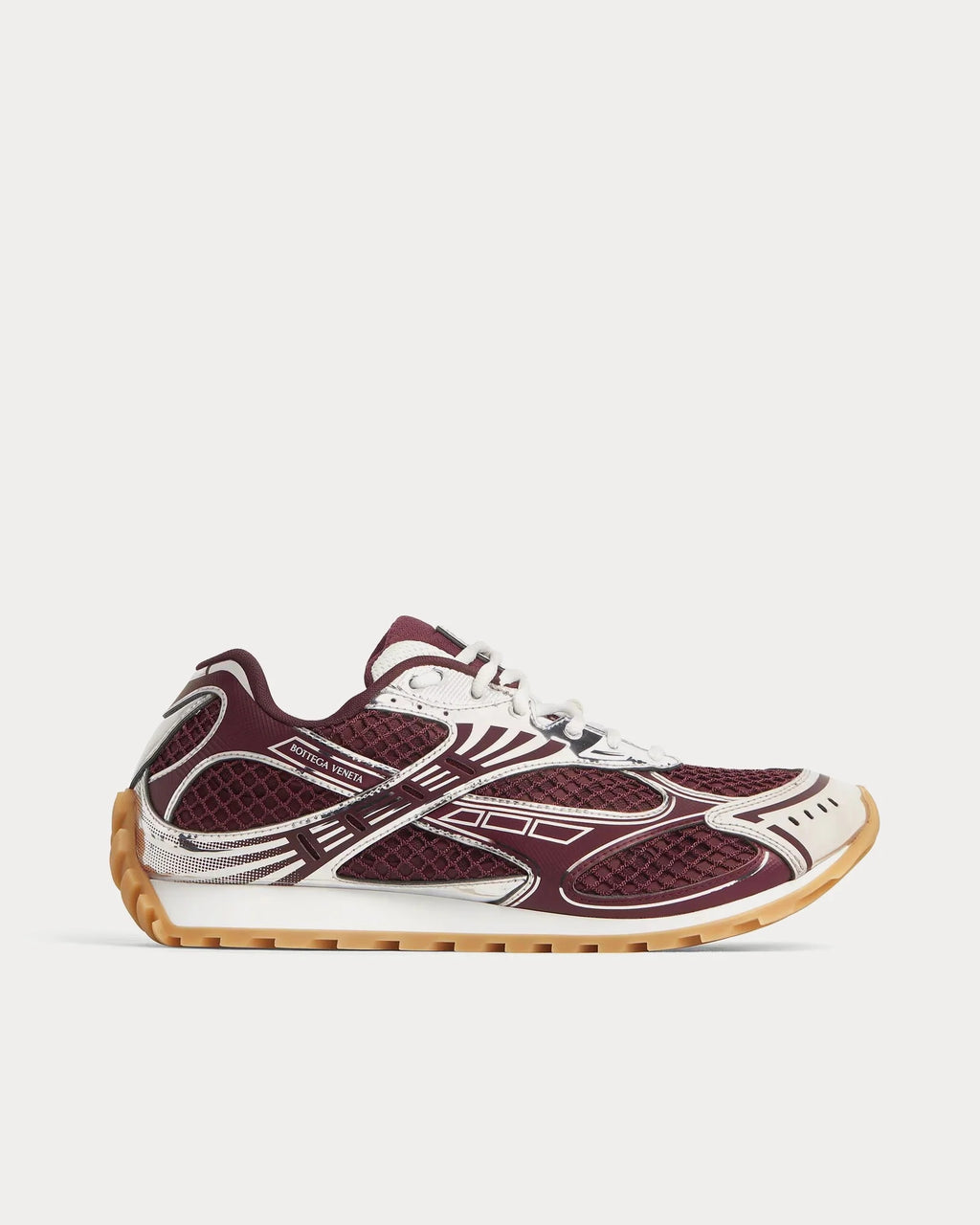Bottega Veneta Orbit Sneaker 'Barolo / Silver' Unisex