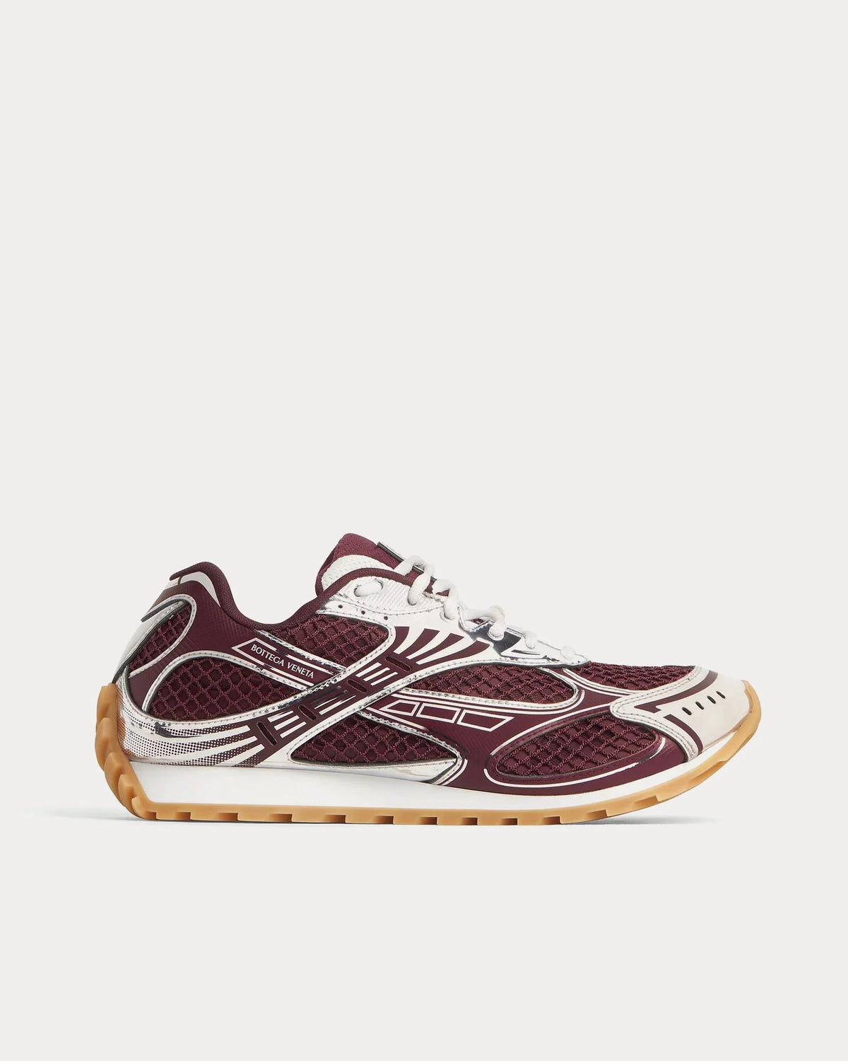 Bottega Veneta Orbit Sneaker 'Barolo / Silver' Unisex