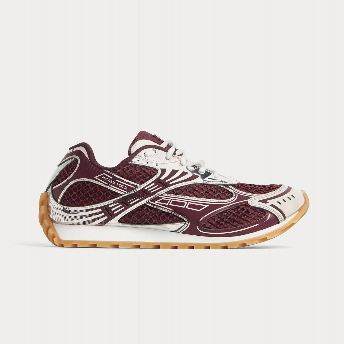 Bottega Veneta Orbit Sneaker 'Barolo / Silver' Unisex