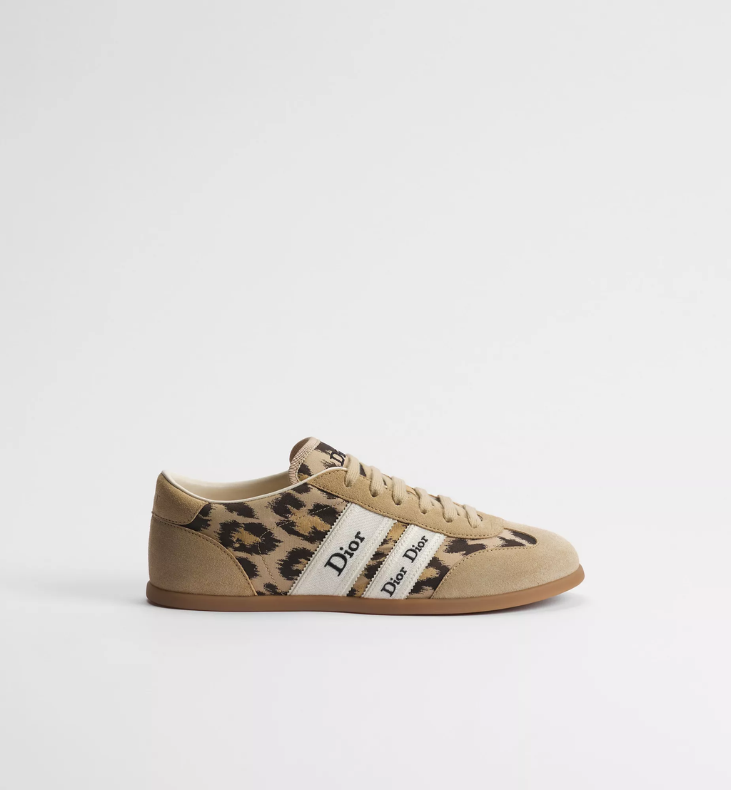 Dior Ribbon Sneaker 'Beige' Mizza Leopard Print & Suede