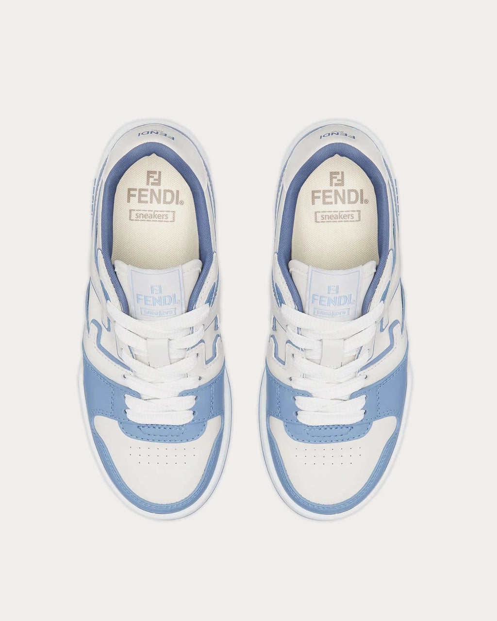 Fendi Match Trainers 'White/Sky Blue' Unisex