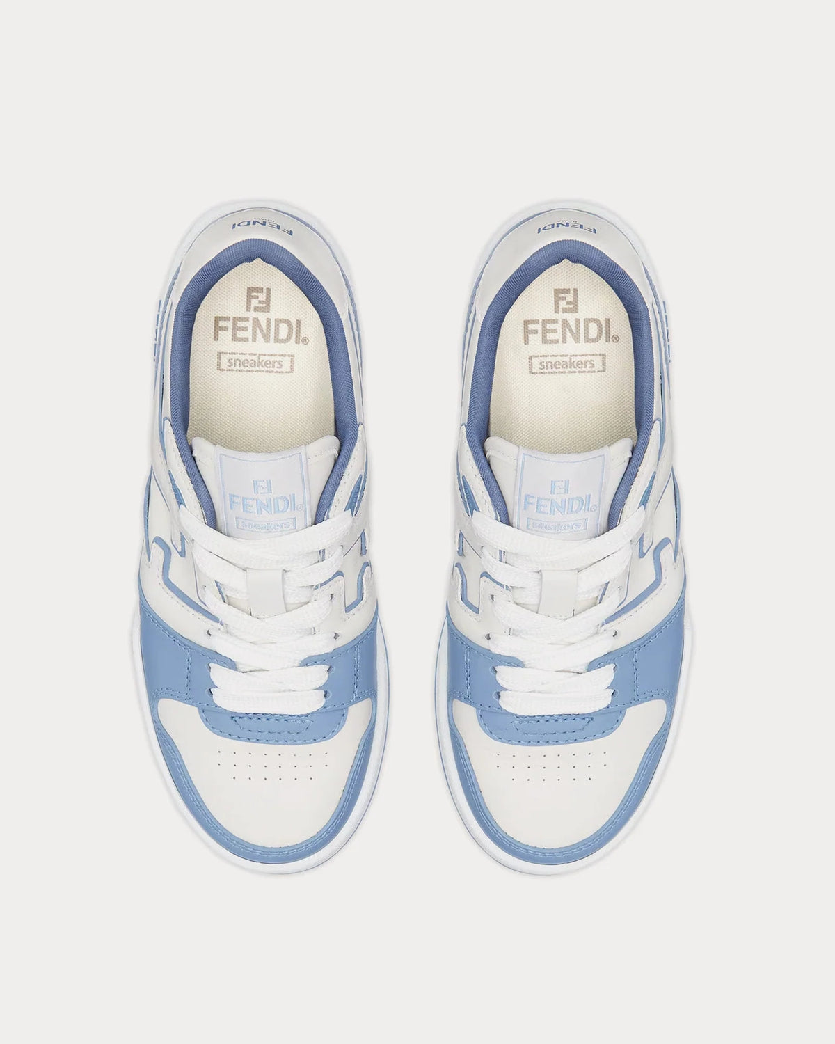 Fendi Match Trainers 'White/Sky Blue' Unisex