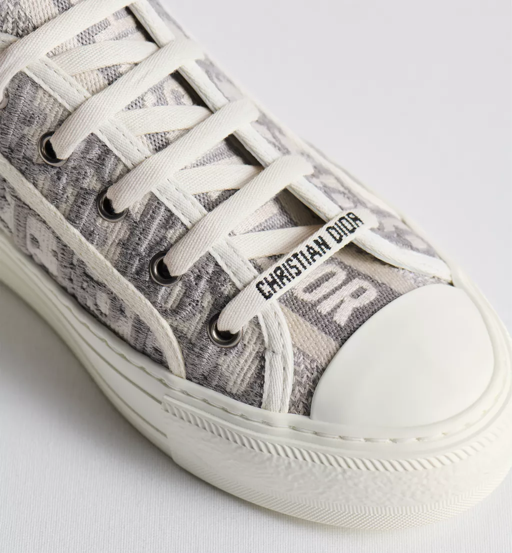 Dior Walk'n'Dior Sneaker 'Stone Gray' Oblique Embroidered Canvas
