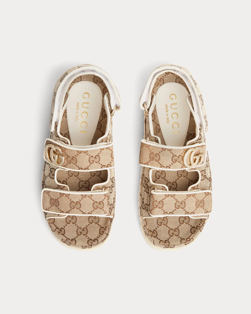 Gucci Double G Sandal 'Beige GG Canvas'