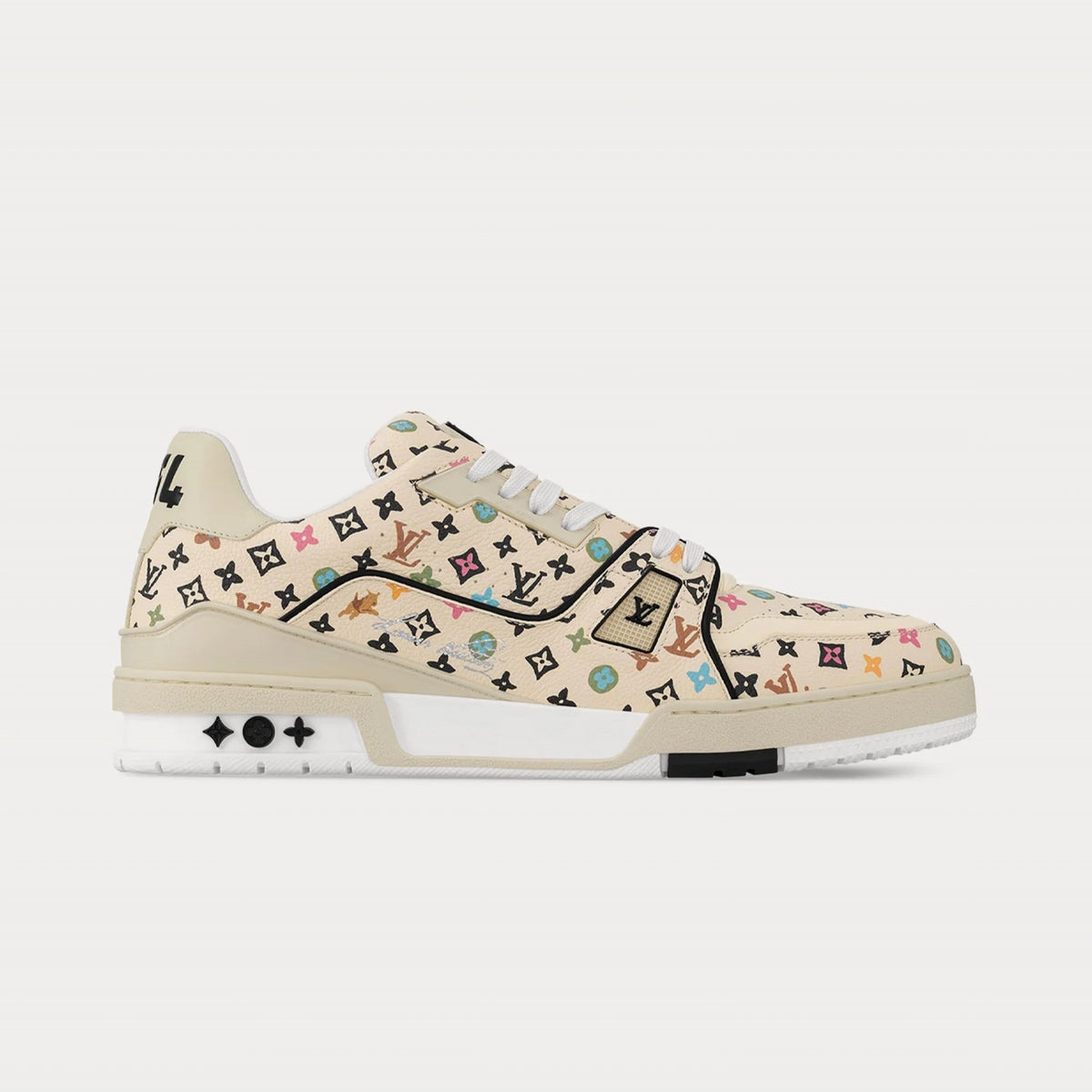 Louis Vuitton × Tyler the Creator LV Trainer Multicolor Monogram Beige