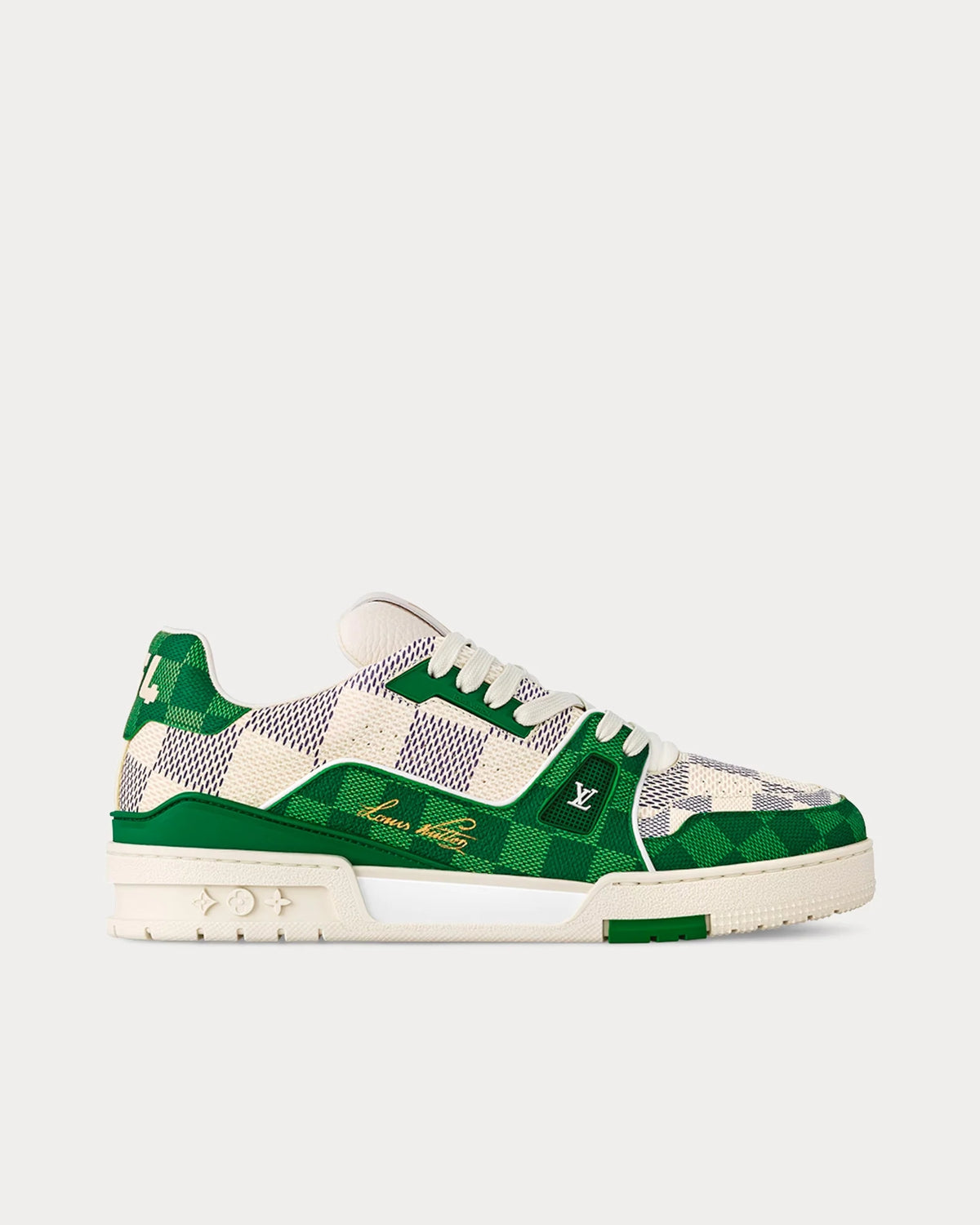 Louis Vuitton LV Trainer Damier Grained Calf Leather Green