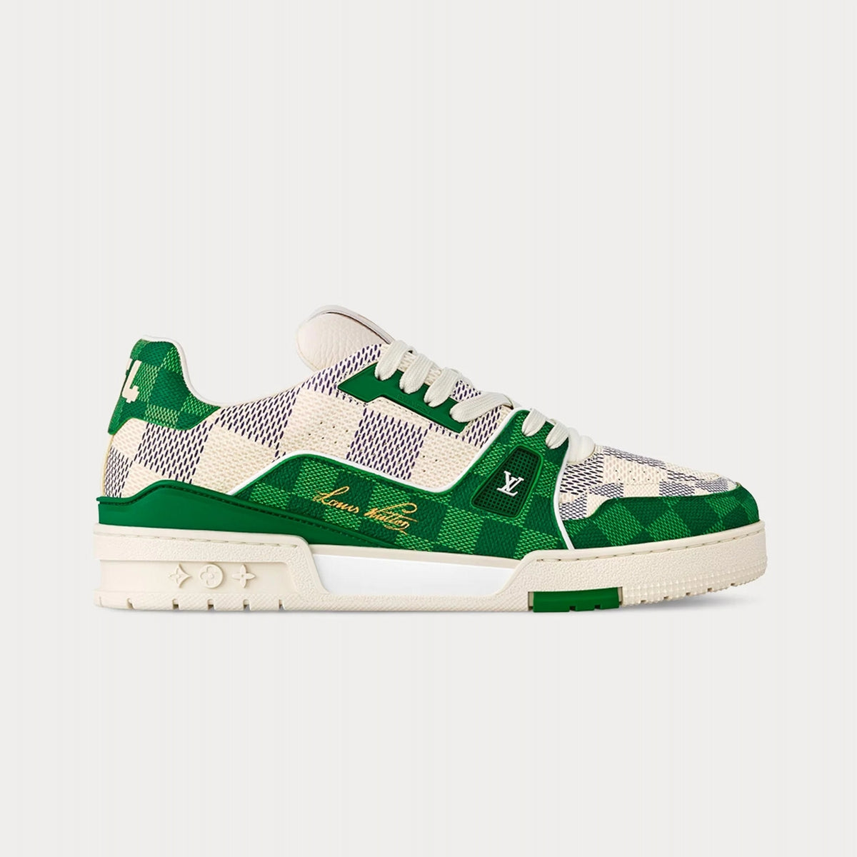 Louis Vuitton LV Trainer Damier Grained Calf Leather Green