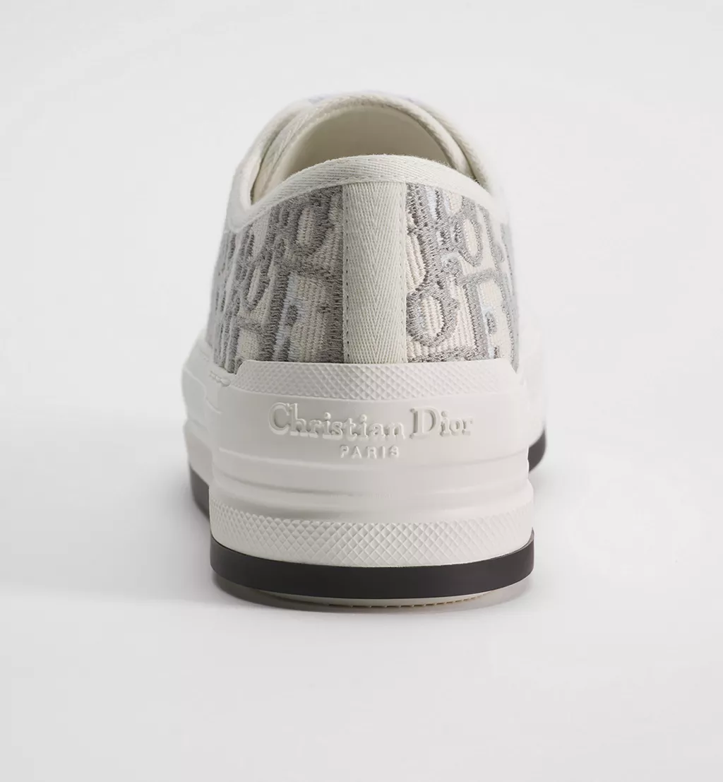 Dior Walk'n'Dior Platform Sneaker 'Stone Gray' Oblique Embroidered Canvas