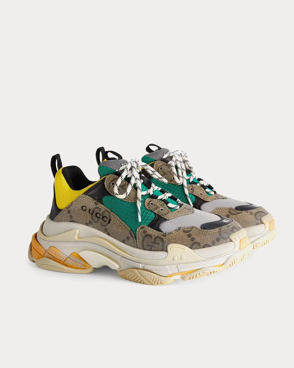 Gucci x Balenciaga Triple S 'Teal/Yellow' — The Hacker Project