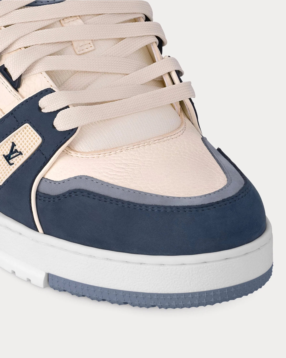 Louis Vuitton LV Trainer Sneaker in Denim Blue and Cream