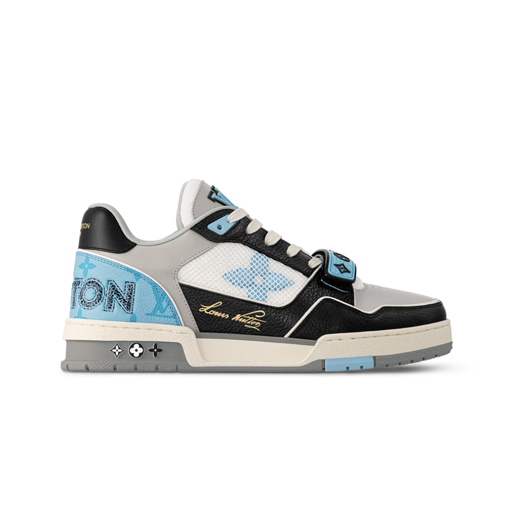 Louis Vuitton LV Trainer Black/Grey/Blue Monogram
