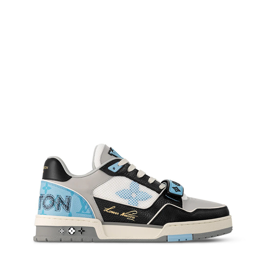 Louis Vuitton LV Trainer Black/Grey/Blue Monogram